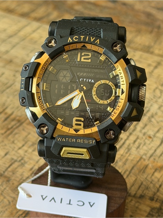 Invicta Other - New in Box Activa x Invicta Chrono Sports Watch 49mm – Black/Gold Digital-Analog